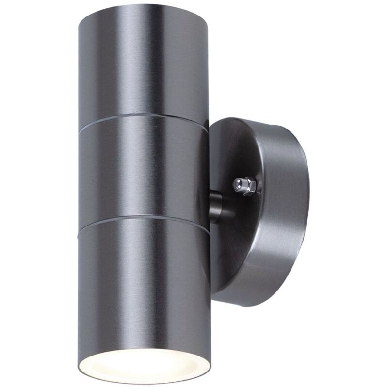 

Lámpara de pared para casa al aire libre, lámpara de jardín, control remoto, focos Up Down regulables en un juego que incluye bombillas LED RGB