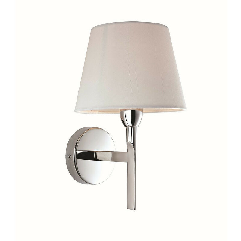 Firstlight Transition - 1 lámpara de pared interior simple de acero inoxidable pulido, crema, E14