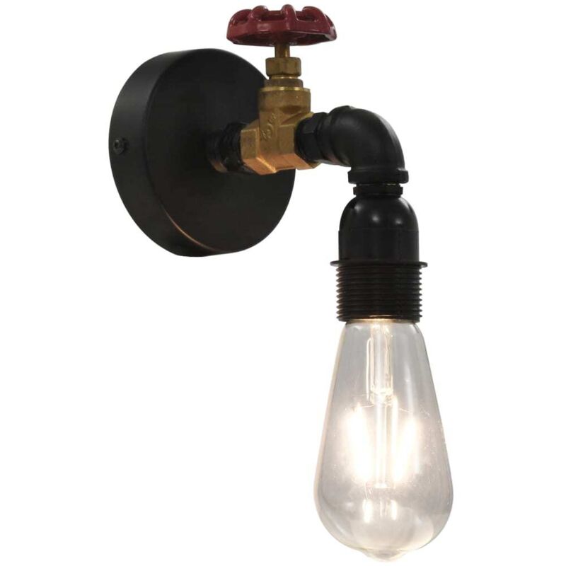 

Lámpara de pared diseño de grifo negra E27 - Negro - Vidaxl