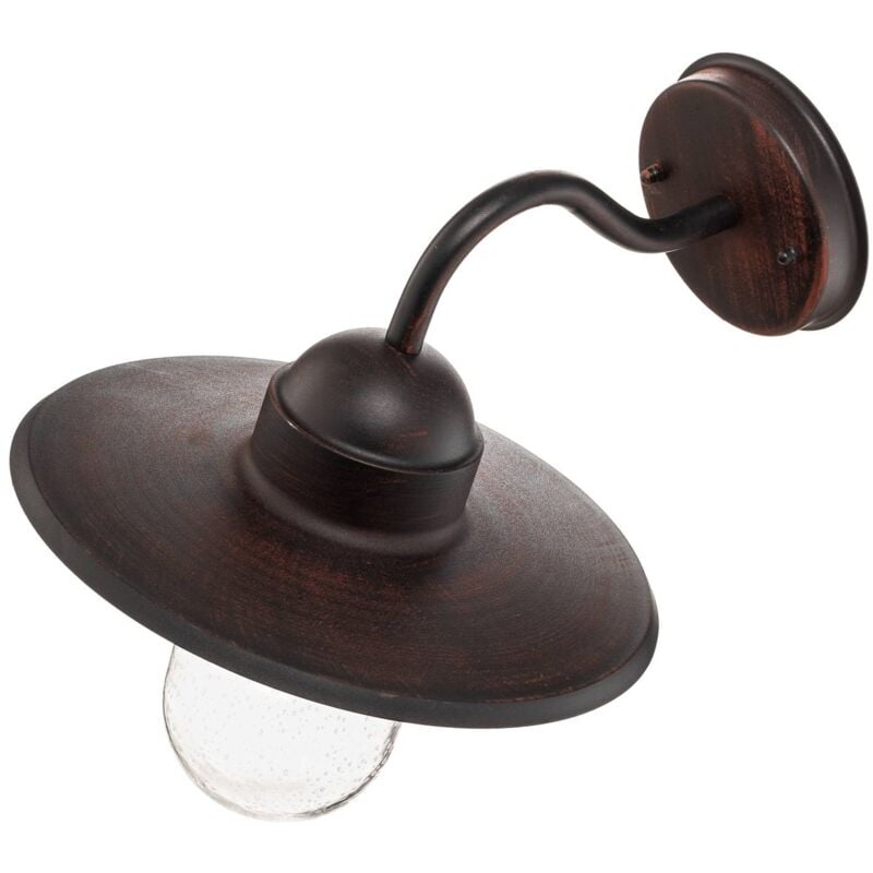 Lindby - Lámpara de pared exterior 'Filip' en Marrón Metal