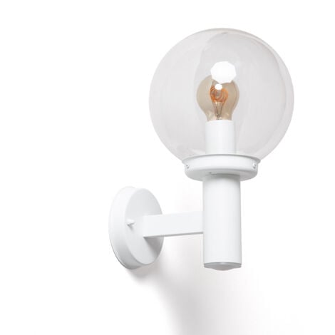 LEDKIA Lámpara de Pared Exterior Acero Jeyko Blanco