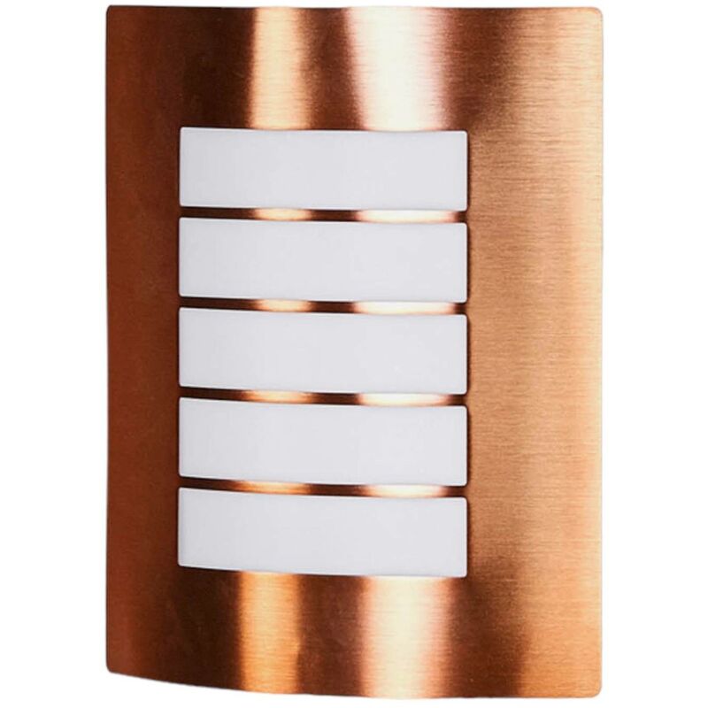 

Lindby - Lámpara de pared exterior de color cobre Blanka