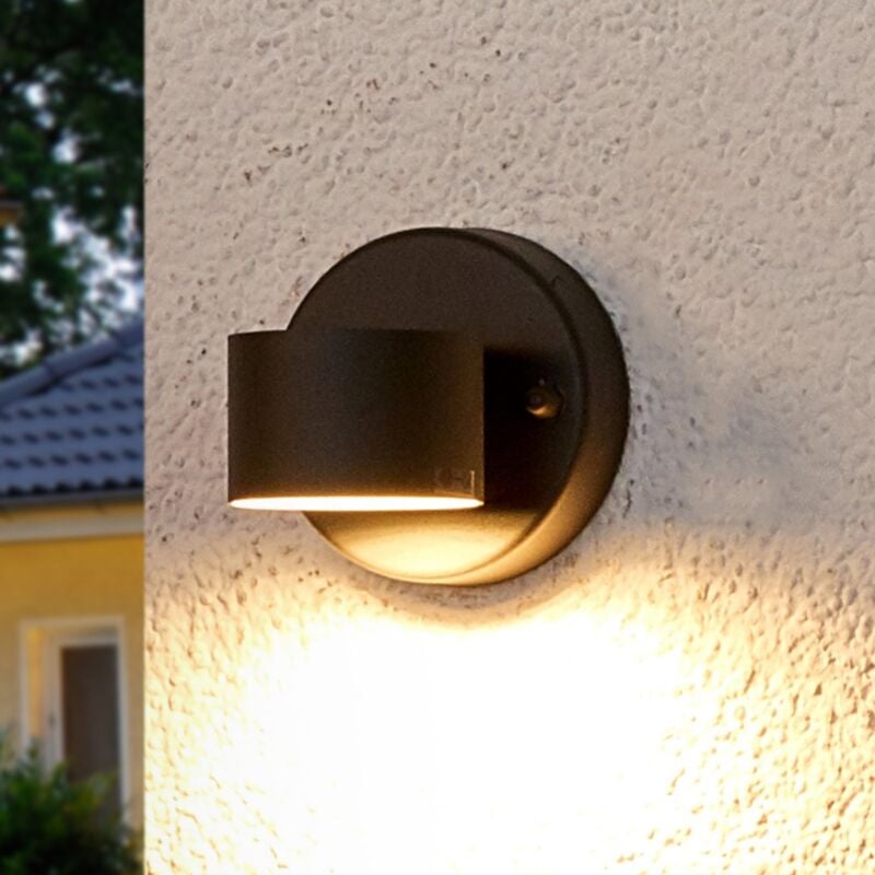 

Lindby - Lámpara de pared exterior LED gris grafito Lexi
