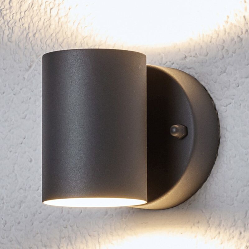 

Lindby - Lámpara de pared exterior LED Lexi de 2 focos