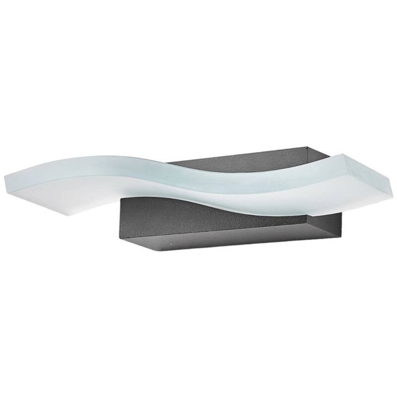

Lindby - Lámpara de pared exterior LED ondulada Jirka