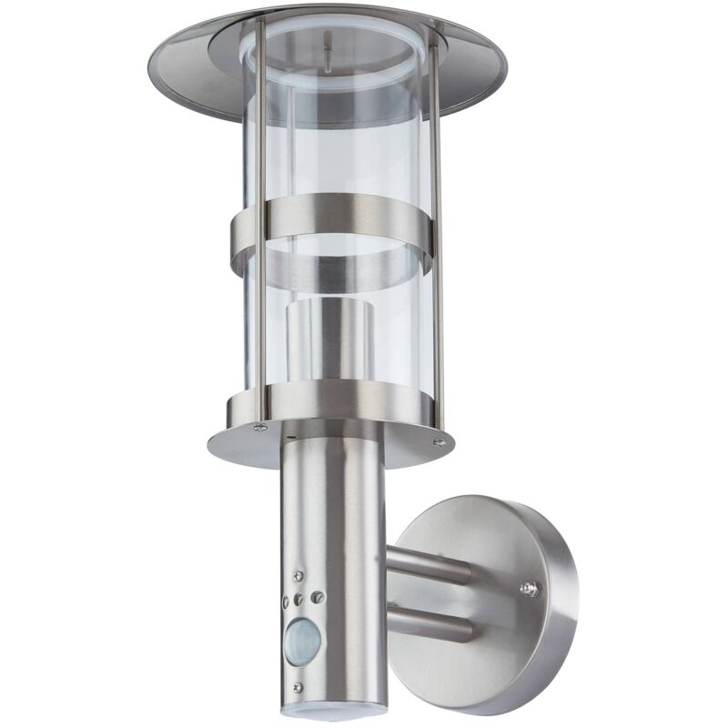 

Lindby - Lámpara de pared exterior Noemi en acero, sensor