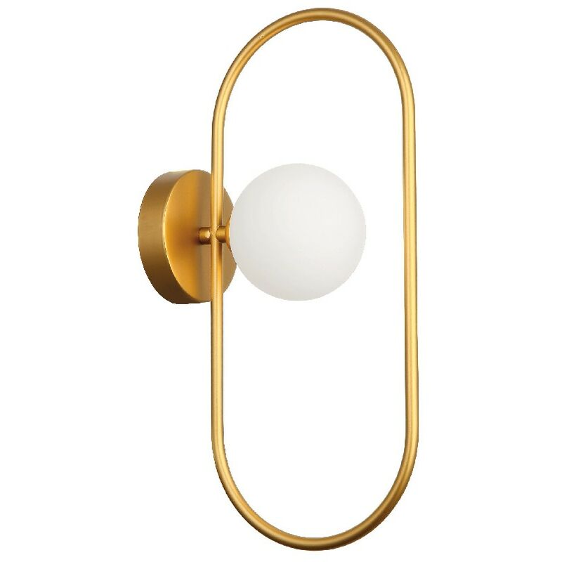 

Lampara de pared Fancy - de pared - Oro en Vidrio, acero, 10 x 20 x 39 cm, 1 x G9, Max 25W