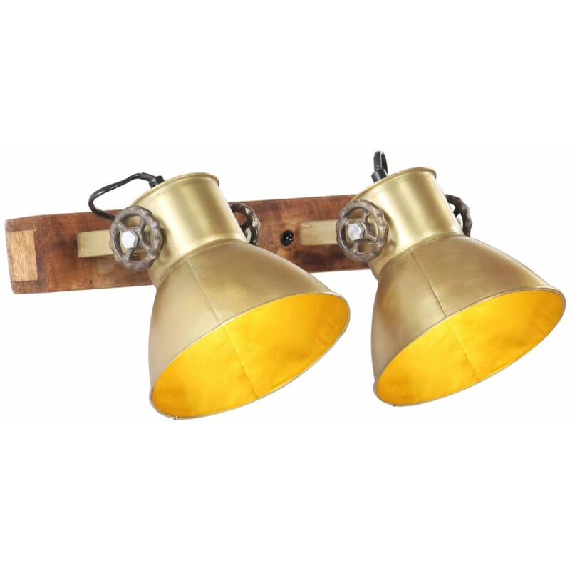 

Lampara de pared industrial laton 45x25 cm E27
