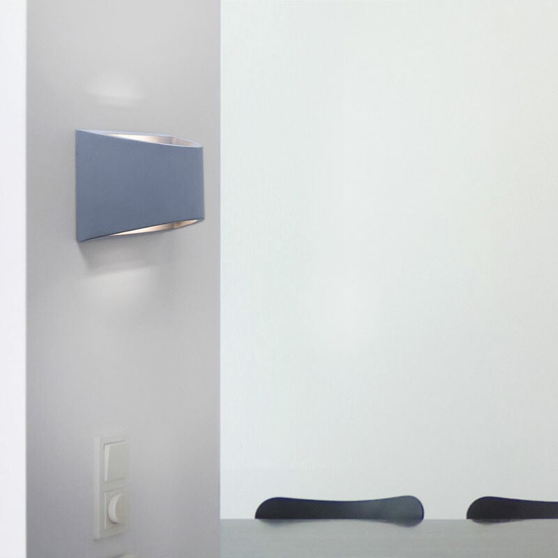 

Lámpara de pared interior pasillo moderno lámpara de arriba y abajo lámpara de pared de hormigón interior de escalera, efecto de luz de sombra de