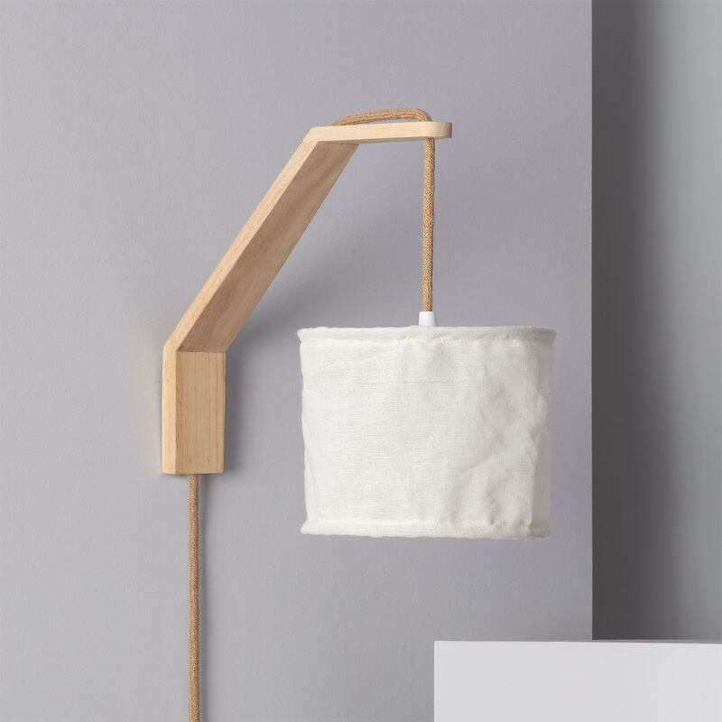 

Efectoled - Lámpara de Pared Kanzu Circular Madera Natural - Madera Natural