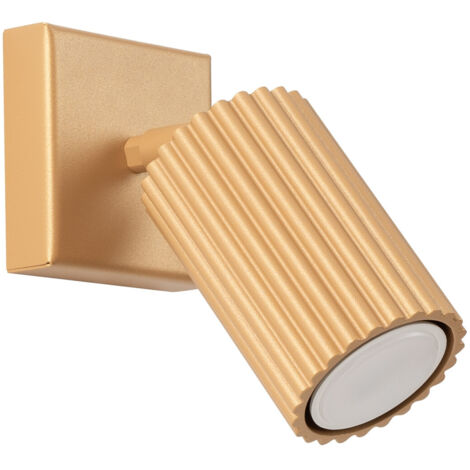 Lámpara de pared Karbon dorado aluminio 1xGU10  8cm Sollux
