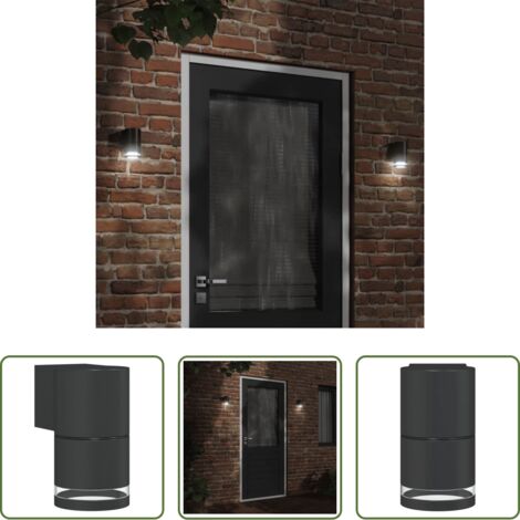 Lámpara de pared -  Lámpara de pared de exterior aluminio fundido negro