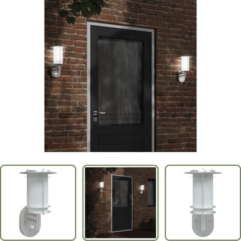 Lámpara de pared -  Lámpara de pared de exterior con sensor acero inoxidable