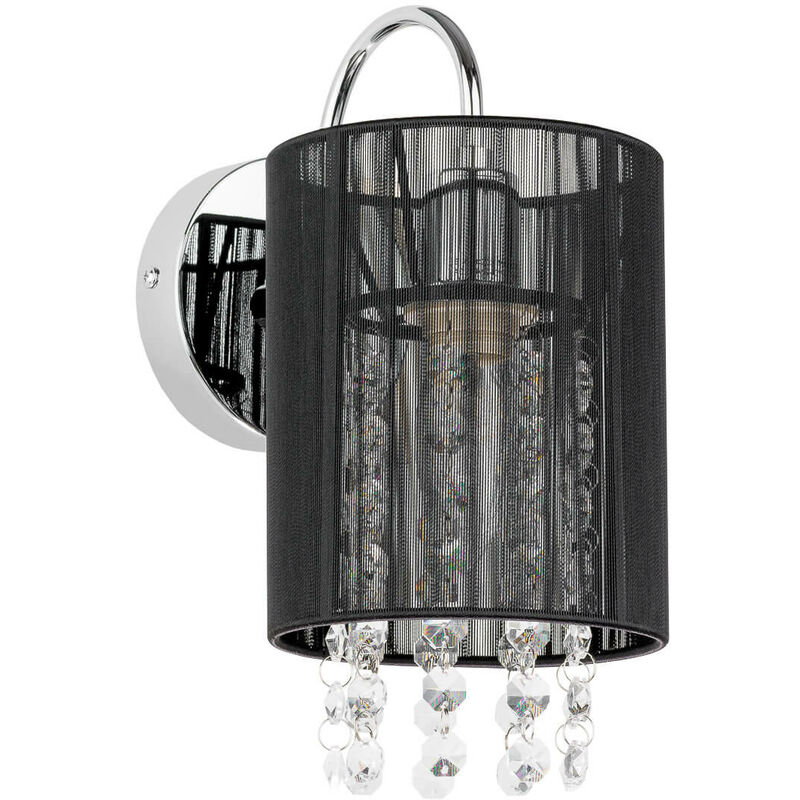 

Lámpara de pared Lana BK Crystal Negro