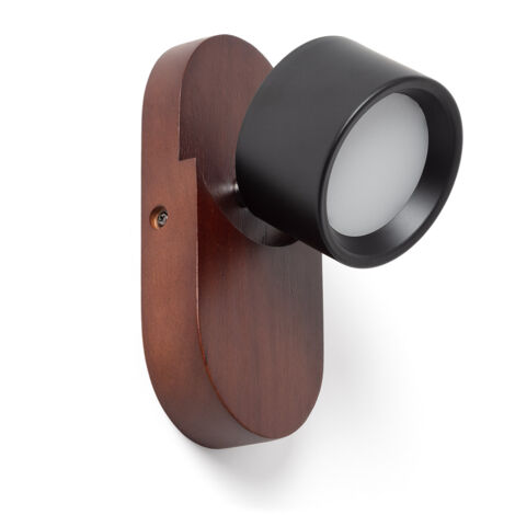 Lámpara de Pared LED 5W Metal CCT Seleccionable Cundra Negro Mate
