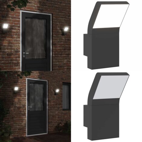 Lámpara de pared LED de exterior aluminio fundido negro - Lámpara de pared - Iluminación exterior