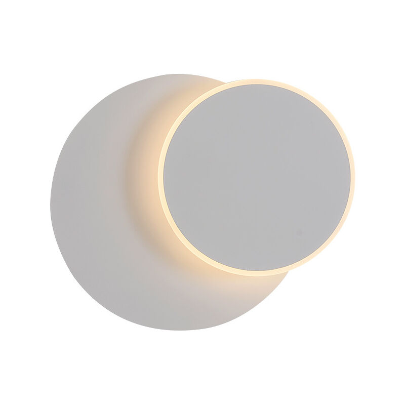 

Stoex - Lámpara de Pared Led Decorativa Lámpara de Pared Interior 9W Creative 2 En 1 Apliques de Pared Moderna de Hierro, Blanco Cálido (Blanco)