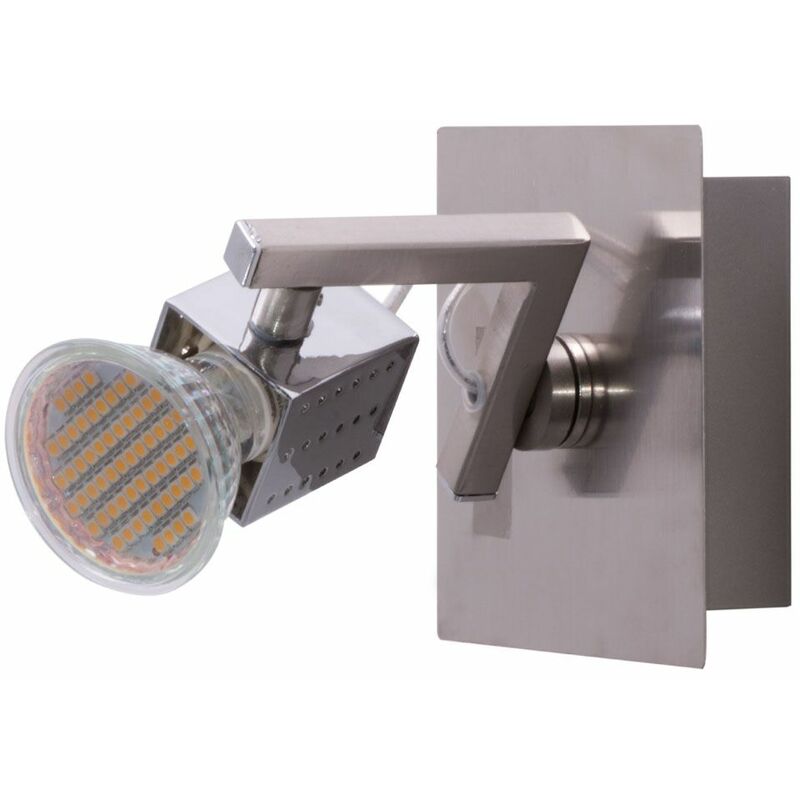 

Globo - Aplique de pared LED foco cromado iluminación de sala de estar ajustable lámpara de pasillo 1229160779