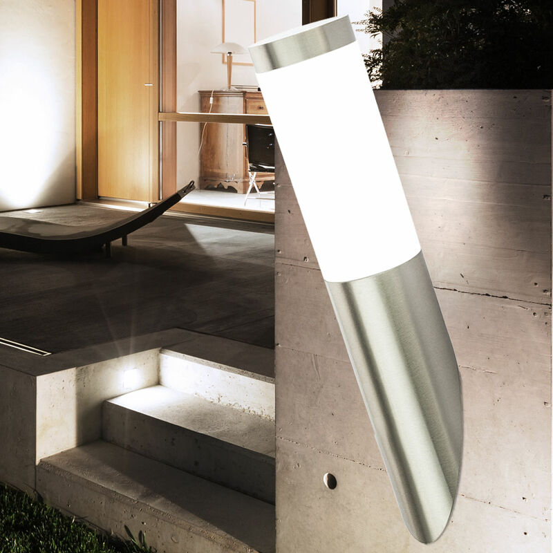 

Lámpara de pared LED lámpara de exterior de acero inoxidable IP44 lámpara de jardín iluminación de terraza lámpara de 6 vatios