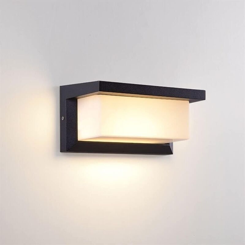 Aiperq Weiß Lámpara De Pared Led Minimalista Moderna, Resistente Al Agua Ip65, Lámpara De Escalera, Creativa, Para Mesita De Noche, Luz Cálida, Varios Estilos.