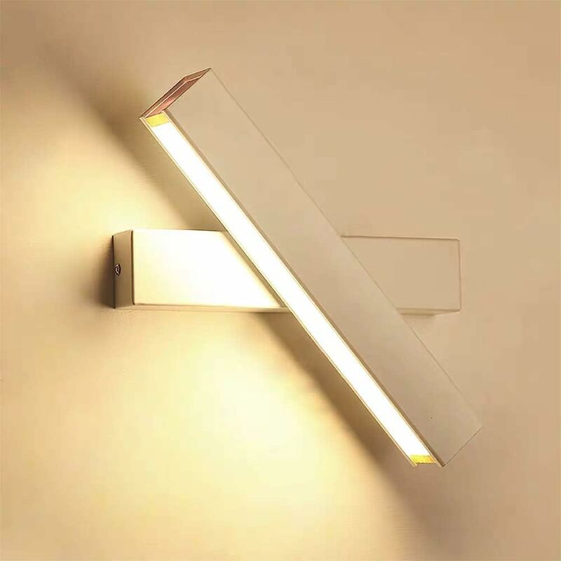 

Stoex - Lámpara de Pared Led Moderna de 12W Diseño Creativo Aplique de Pared Interior Blanco Cálido Apliques de Pared de Rotación de 360 ​​Grados