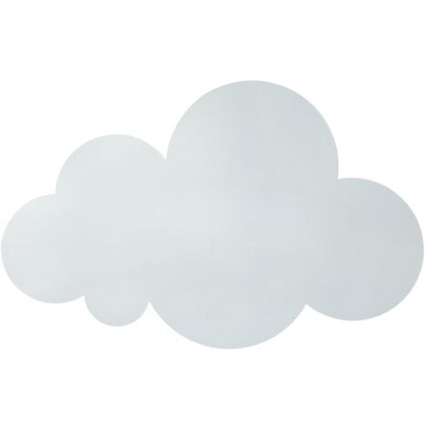 Lámpara de pared LED para niños Lámpara de pared en forma de nube Regulable Diseño lindo 220V Blanco Ulisem