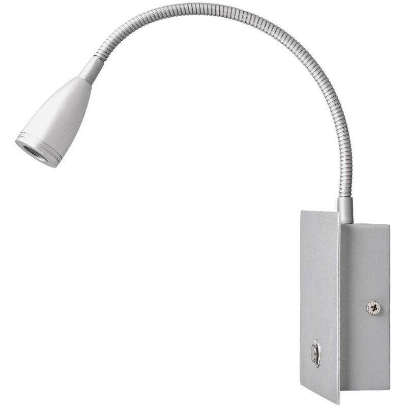 

Lámpara de pared LED regulable Torin, gris plata