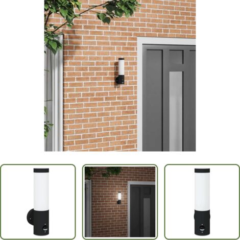 Lámpara de pared -  Luz de pared exterior Negro 12 x 8,5 x 29 cm