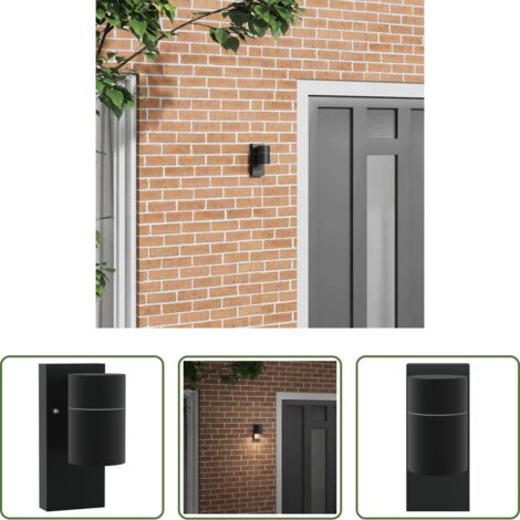 Lámpara de pared -  Luz de pared exterior Negro 6,5 x 10,5 x 16 cm
