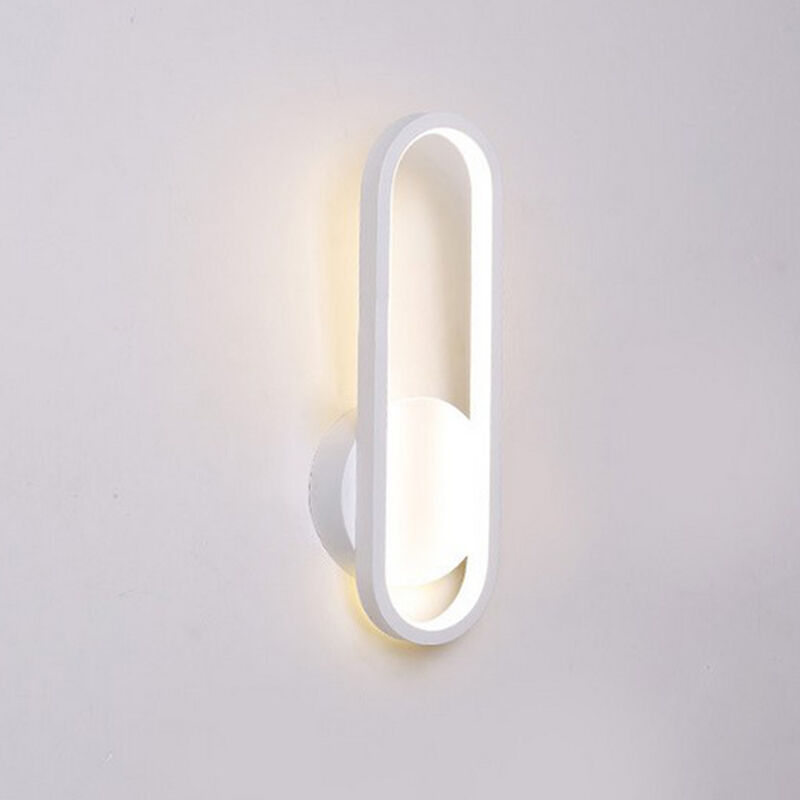 

Stoex - Lámpara de Pared Moderna Apliques de Pared Creativa Luz de Pared Led Blanca Cálida para Interiores, Blanca para Pasillo, Escaleras, Hotel,