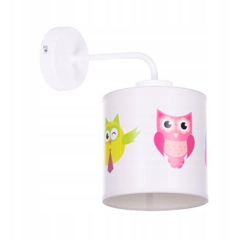 Lámpara de pared moderna con pantalla de búho