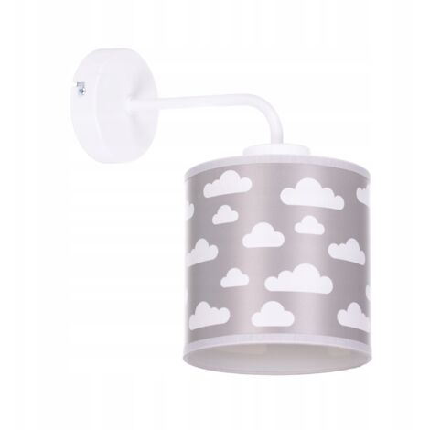 Lámpara de pared moderna con pantalla, White Clouds