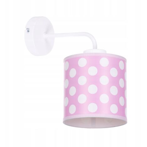 Lámpara de pared moderna con pantalla, White Dots