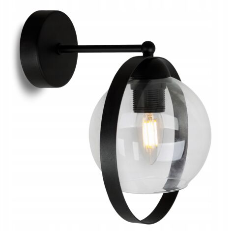 LÁMPARA DE PARED MODERNA LÁMPARA DE ANILLO DE CRISTAL