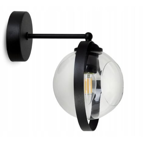 LÁMPARA DE PARED MODERNA LÁMPARA DE ANILLO DE CRISTAL