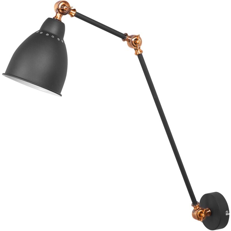 

Lámpara de pared negro/cobrizo MISSISSIPPI L