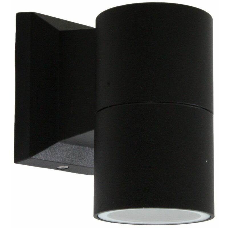 

Lámpara de pared para exterior ALU focos terrazas lámpara de jardín DOWN negro en un juego que incluye bombillas LED