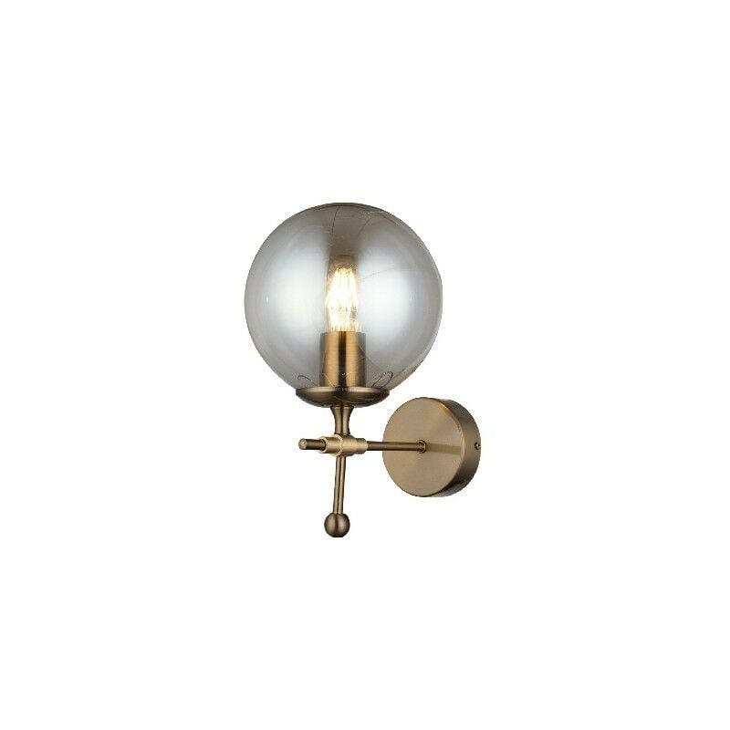 

Lampara de Pared Polino - Applique - Negro, Oro en Metal, Vidrio, 18 x 25 x 29 cm, 1 x E27, 40W
