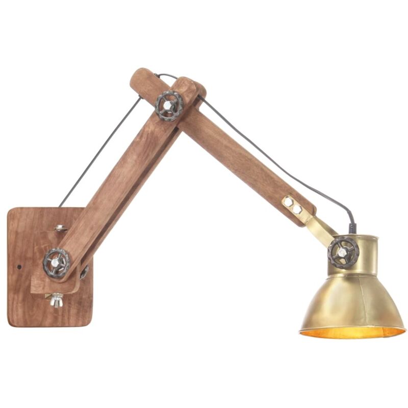 

Lámpara de pared redonda estilo industrial latón E27 - Marrón - Vidaxl