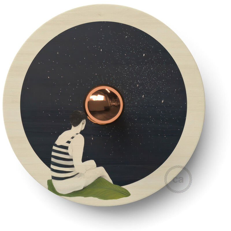 

Lámpara de pared Romantic con pantalla UFO ilustrada doble cara, diseño por varios artistas | Sin bombilla - Chiara Fucà - Chiara Fucà