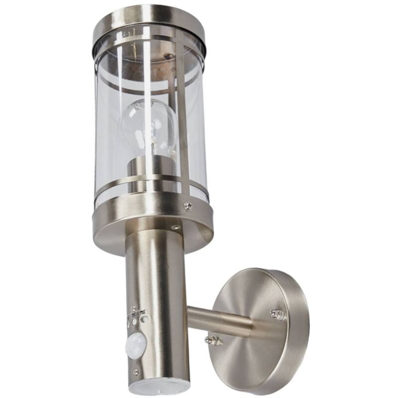 

Lindby - Lámpara de pared, sensor Djori ext., acero inox.