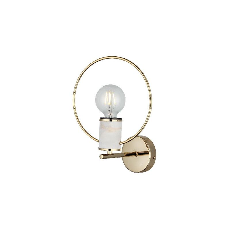 

Lampara de Pared Shelfie - Applique - Oro en Metal, 17 x 22 x 30 cm, 1 x E27, Max 40W