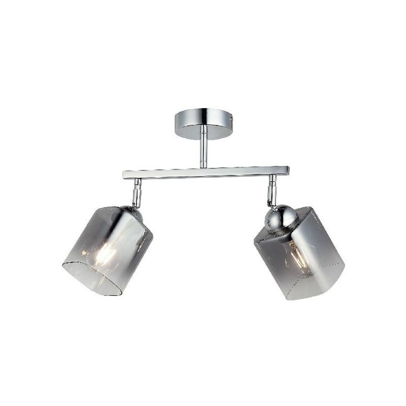

Lampara de Pared Shelfie - Luz de techo - de la pared - Cromo en Metal, Vidrio, 10 x 36 x 32 cm, 2 x E27, Max 40W