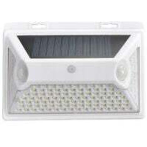 Lámpara de pared solar con sensor de movimiento y 118 LED para exteriores, resistente al agua