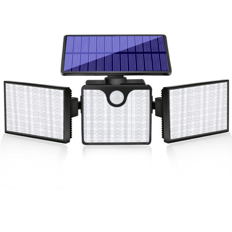 Lámpara de pared solar con sensor LIFCAUSAL, iluminación exterior impermeable, iluminación de jardín para el hogar.