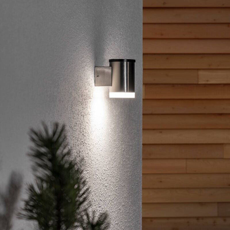 

Aplique solar LED Tyson redondo satinado