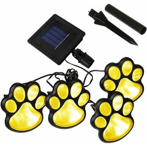 Lámpara De Pata Solar MINKUROW, Blanco Cálido