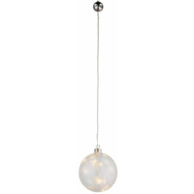 

Lámpara de péndulo colgante LED Deco, sala de estar, navidad, navaja de vidrio, estrella, diseño Globo 23235