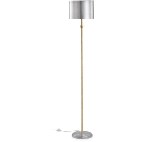 Lampara De Pie 28X24X158 Metal Dorado/Plateado