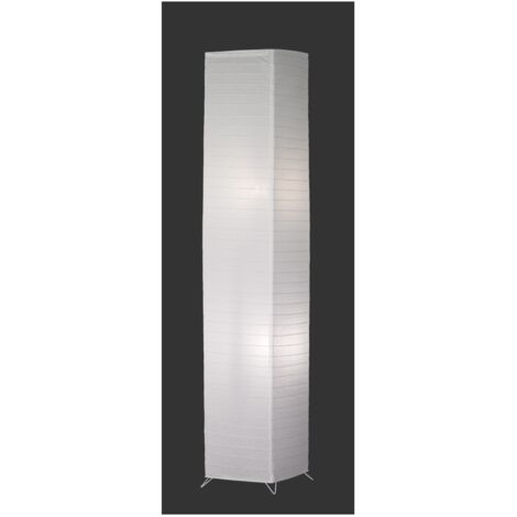 Lámpara de pie 2xE27 Bambú Blanco Papel H130 cm Trio Lighting